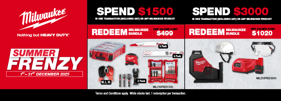 Promotion Page Header - Milwaukee Summer Frenzy 1 - 31 Dec 2025